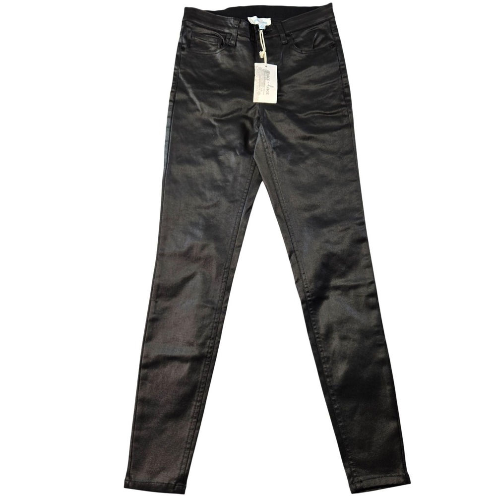 Grace & Lace Pants Womens 0 Black Jegging Slim Pull On‎ Stretch Pockets